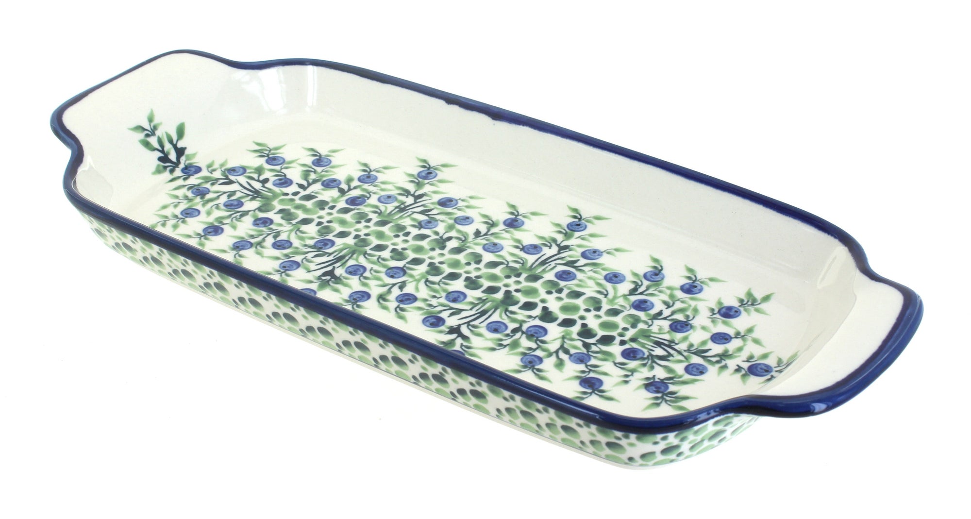 Zaklady Porcelain Vine Medium Serving Piece — Polish Pottery