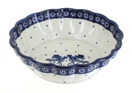 Zaklady Frosty Friend Large Serving Piece — Polish Pottery