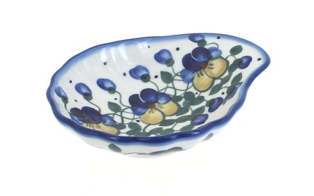 WR Unikat Pansies Bathroom Accessories — Polish Pottery