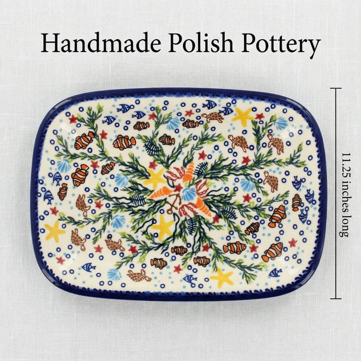 Vena Atlantis Medium Serving Piece — Polish Pottery