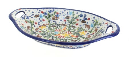 Vena Atlantis Medium Serving Piece — Polish Pottery