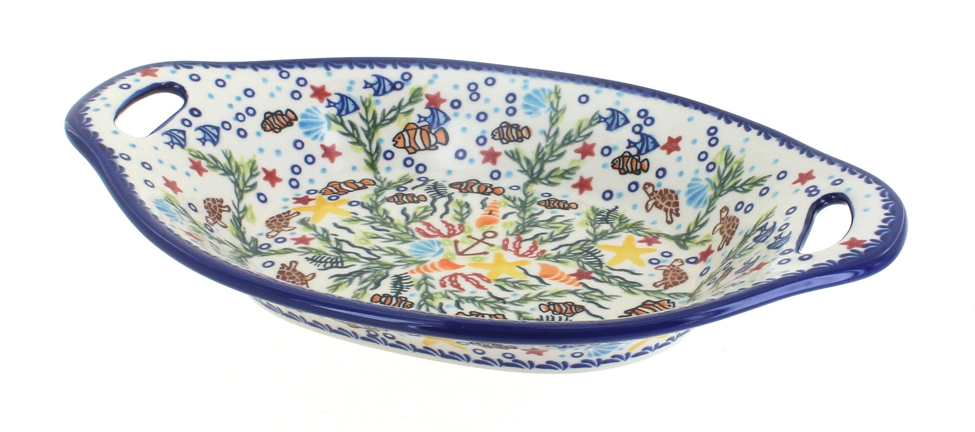 Vena Atlantis Medium Serving Piece — Polish Pottery