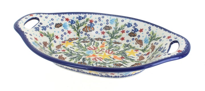 Vena Atlantis Medium Serving Piece — Polish Pottery