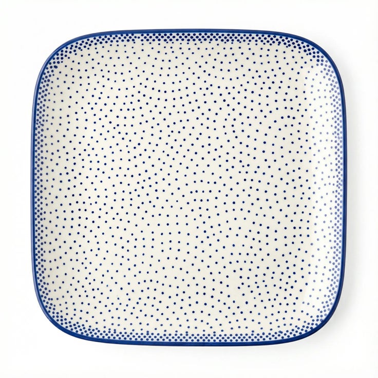 Detail image of Manufaktura Small Dots Dining Plates & Bowls — Polish Pottery