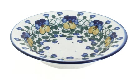 WR Unikat Pansies Dining Plates & Bowls — Polish Pottery