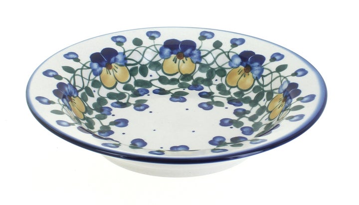 WR Unikat Pansies Dining Plates & Bowls — Polish Pottery