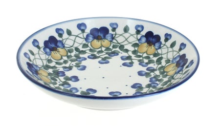 WR Unikat Pansies Dining Plates & Bowls — Polish Pottery