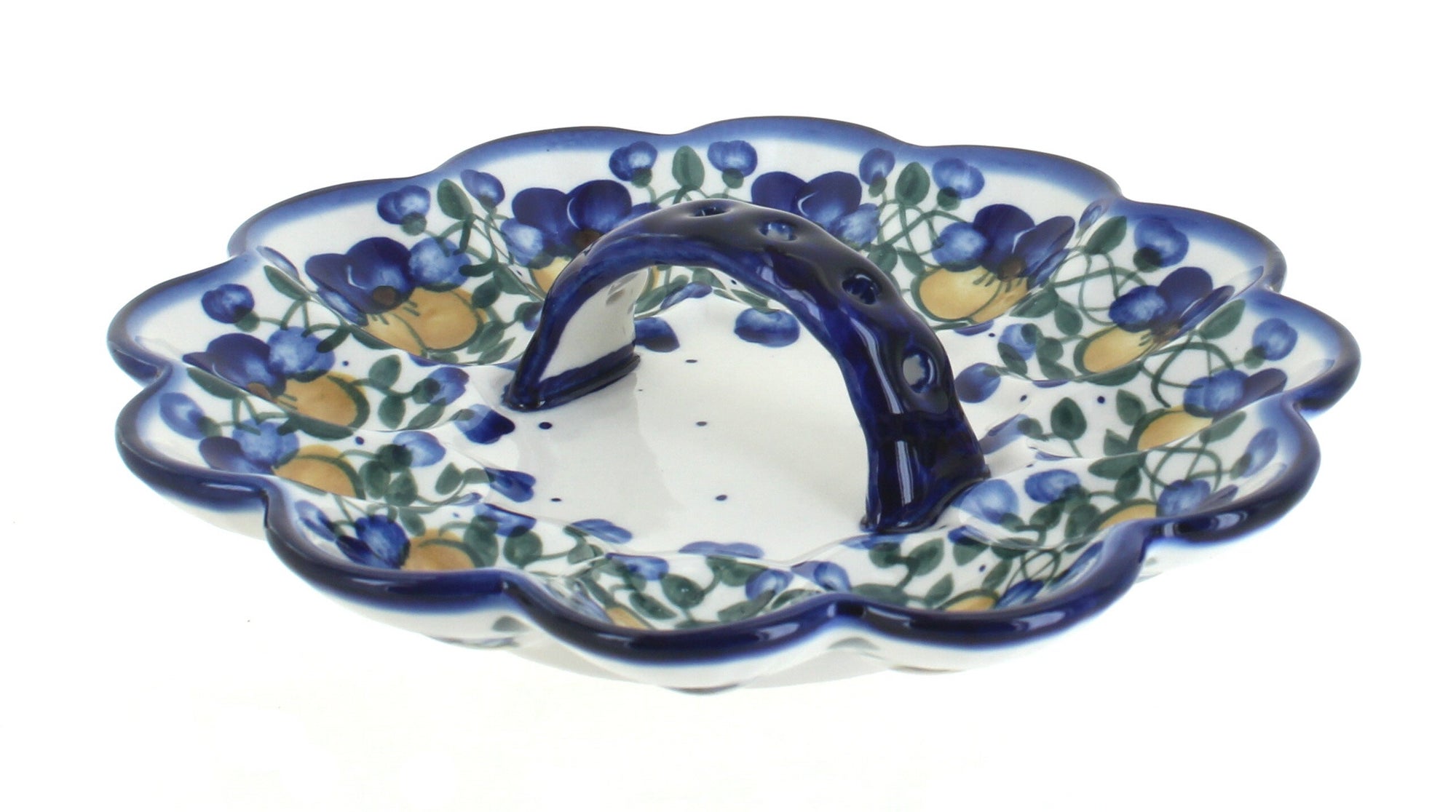 WR Unikat Pansies Dining Accessories — Polish Pottery
