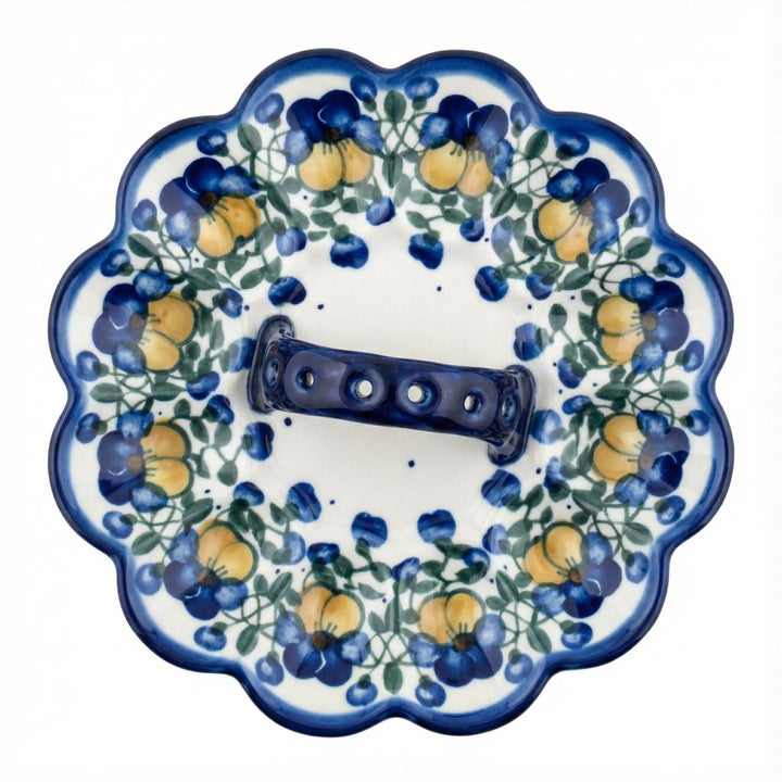 WR Unikat Pansies Dining Accessories — Polish Pottery