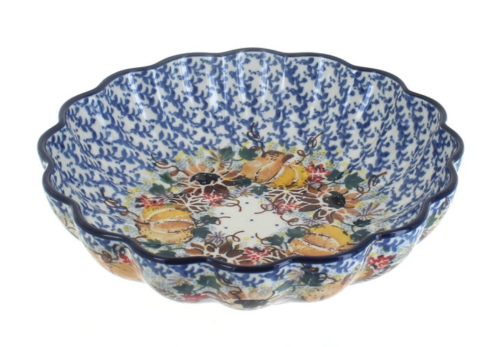 Ceramika Artystyczna Harvest Bounty Small Serving Piece — Polish Pottery