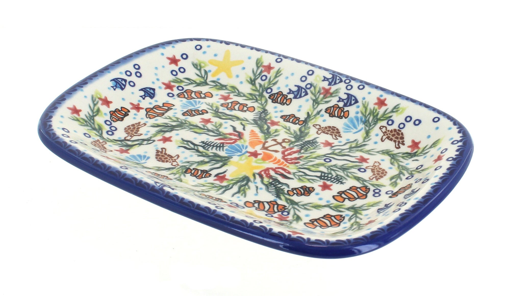 Vena Atlantis Small Serving Piece — Polish Pottery