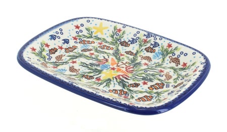 Vena Atlantis Small Serving Piece — Polish Pottery
