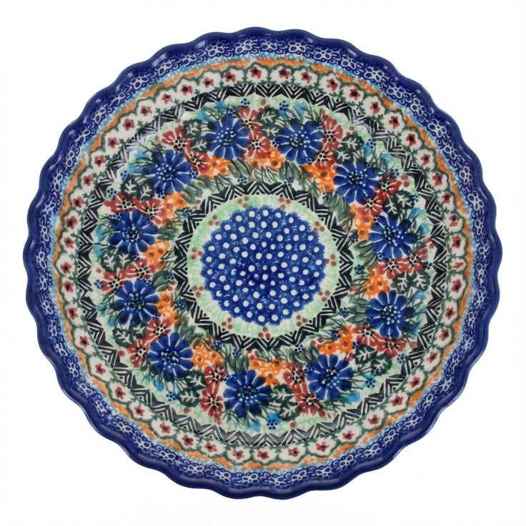 Detail image of Vena Ashley Pie Plate — Polish Pottery