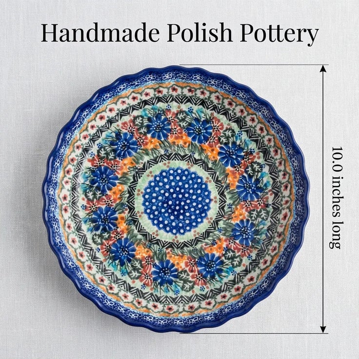 Detail image of Vena Ashley Pie Plate — Polish Pottery