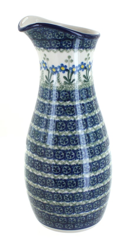 Ceramika Artystyczna Blue Posy Pitcher — Polish Pottery
