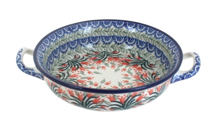 Ceramika Artystyczna Spring Tulip Small Bakeware — Polish Pottery