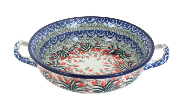 Ceramika Artystyczna Spring Tulip Small Bakeware — Polish Pottery