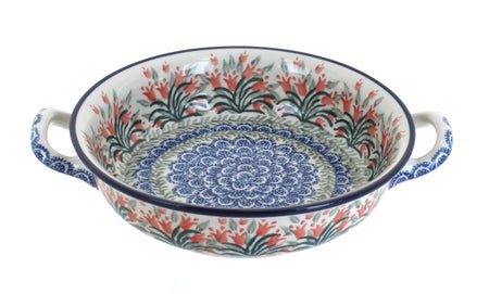Ceramika Artystyczna Spring Tulip Small Bakeware — Polish Pottery