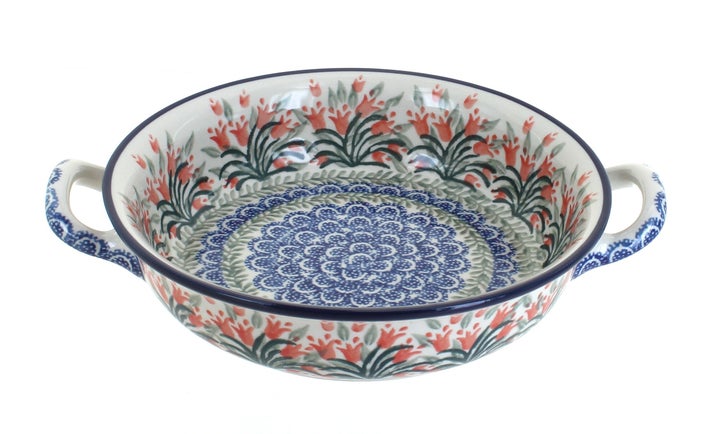 Ceramika Artystyczna Spring Tulip Small Bakeware — Polish Pottery