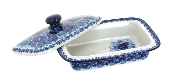 Detail image of Ceramika Artystyczna Joanna Butter Dish — Polish Pottery