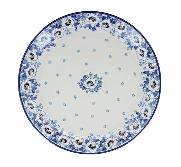Detail image of Ceramika Artystyczna Georgia Blue Dining Plates & Bowls — Polish Pottery