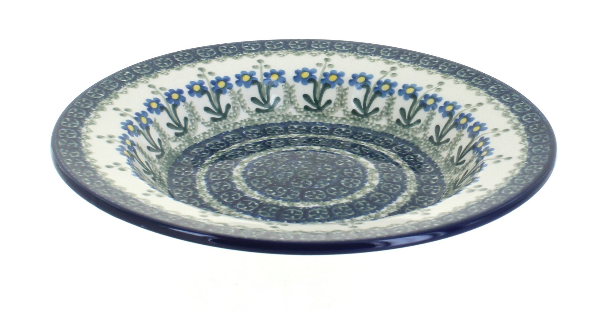 Ceramika Artystyczna Blue Posy Dining Plates & Bowls — Polish Pottery