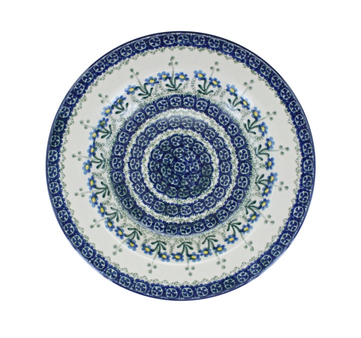 Ceramika Artystyczna Blue Posy Dining Plates & Bowls — Polish Pottery