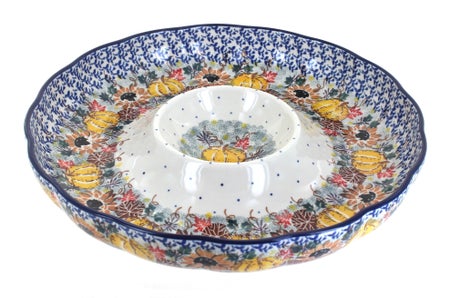 Ceramika Artystyczna Harvest Bounty Large Serving Piece — Polish Pottery