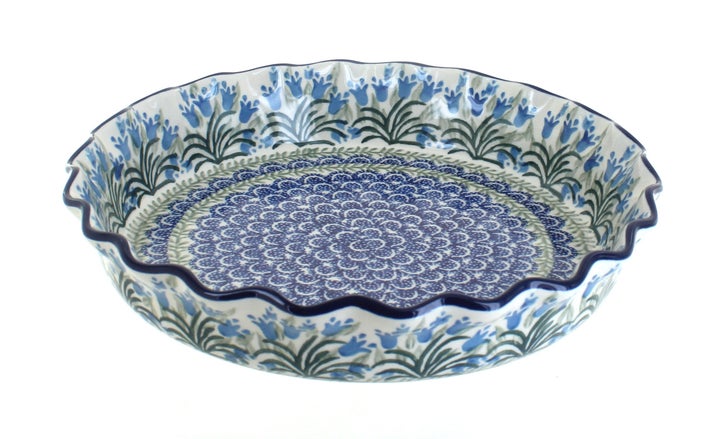 Ceramika Artystyczna Tulip Bouquet Pie Plate — Polish Pottery
