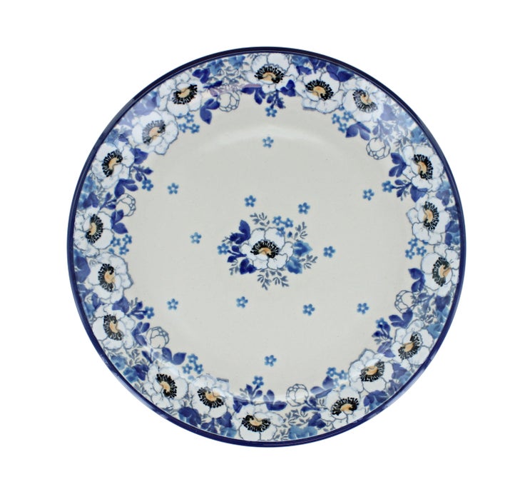 Detail image of Ceramika Artystyczna Georgia Blue Dining Plates & Bowls — Polish Pottery
