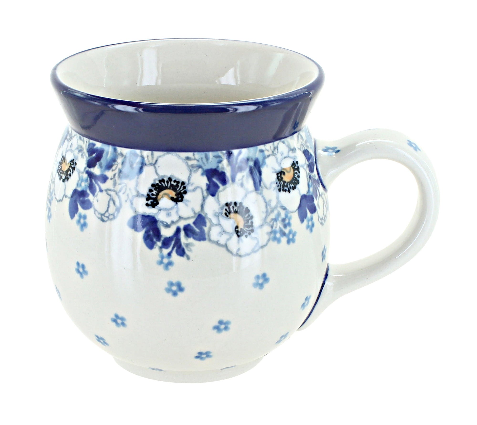 Ceramika Artystyczna Georgia Blue Mug — Polish Pottery