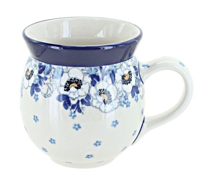 Ceramika Artystyczna Georgia Blue Mug — Polish Pottery
