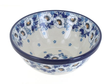 Ceramika Artystyczna Georgia Blue Dining Plates & Bowls — Polish Pottery