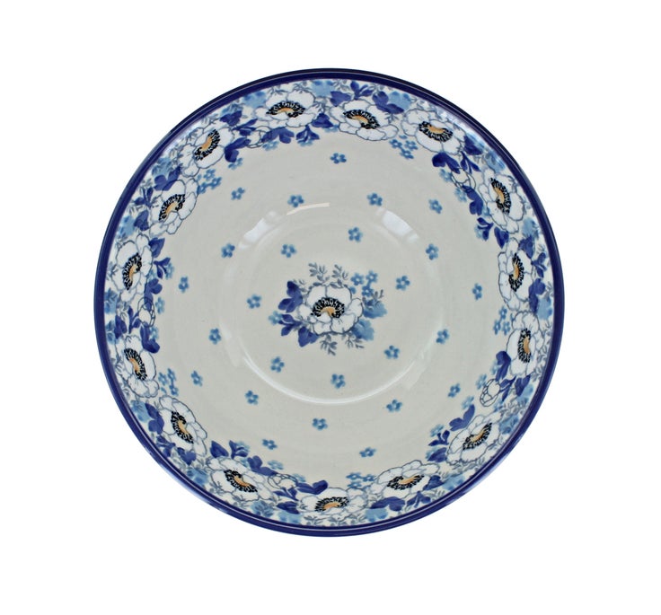 Detail image of Ceramika Artystyczna Georgia Blue Dining Plates & Bowls — Polish Pottery