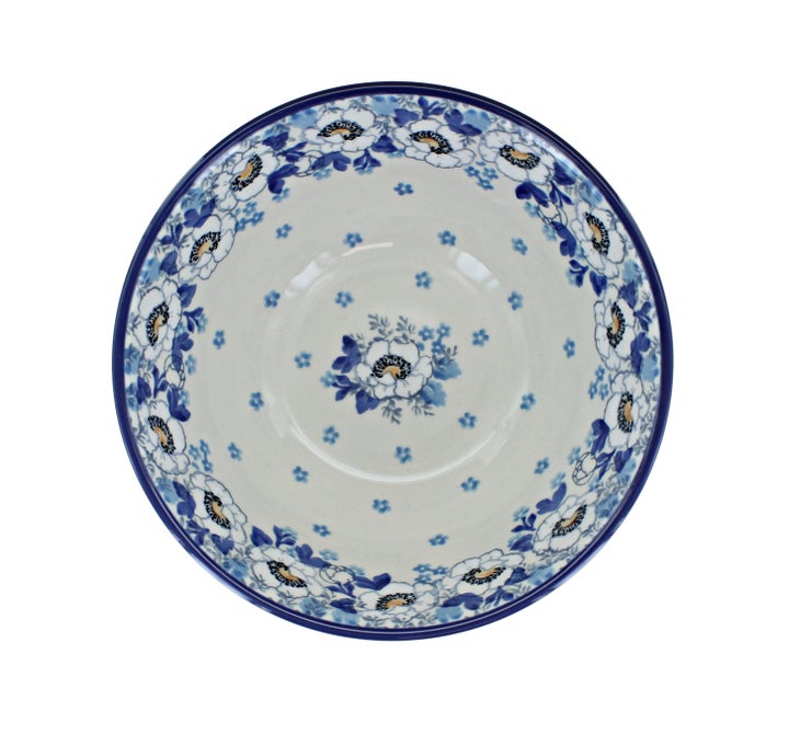 Ceramika Artystyczna Georgia Blue Dining Plates & Bowls — Polish Pottery