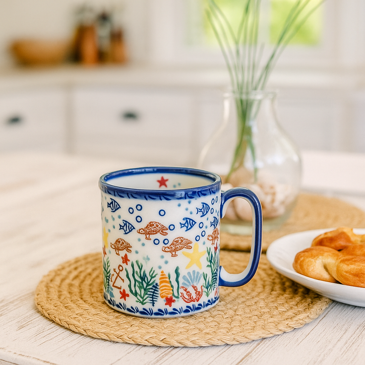 Detail image of Vena Atlantis Mug — Polish Pottery