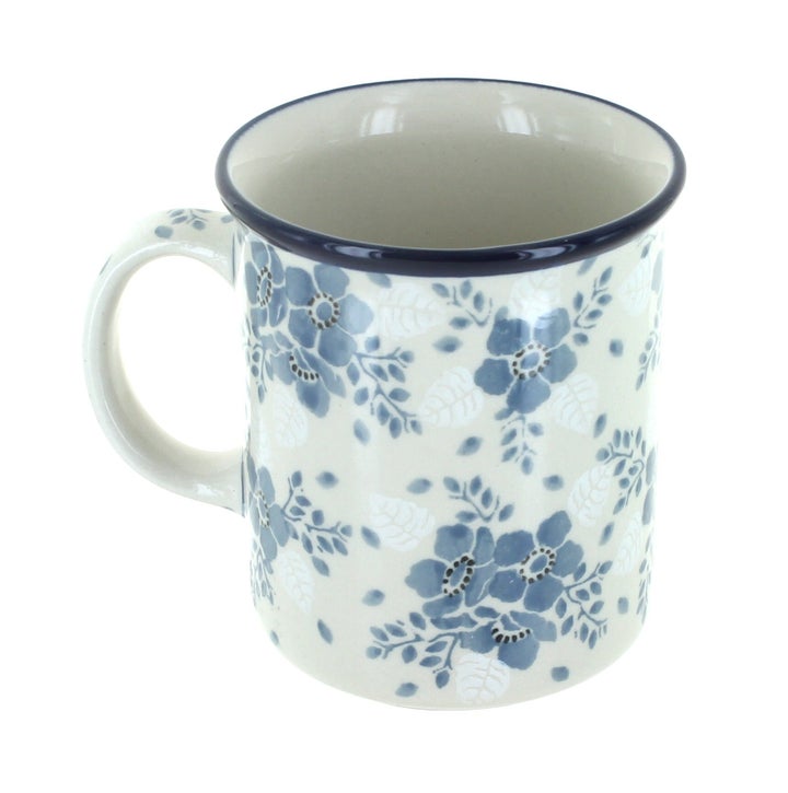 Ceramika Artystyczna Blue Fleur Mug — Polish Pottery