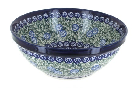 Zaklady Seaside Swirl Medium Serving Piece — Polish Pottery