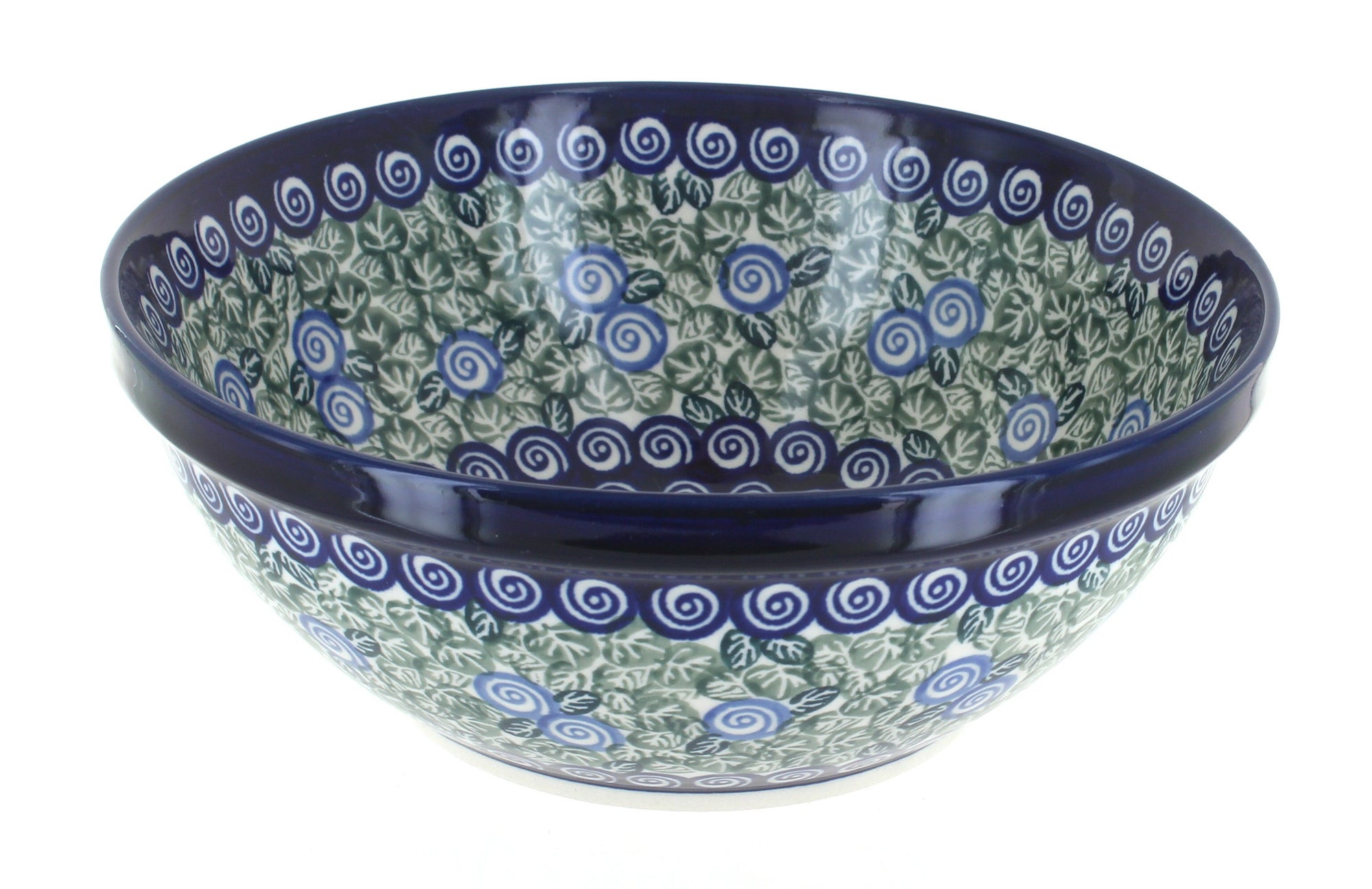 Zaklady Seaside Swirl Medium Serving Piece — Polish Pottery