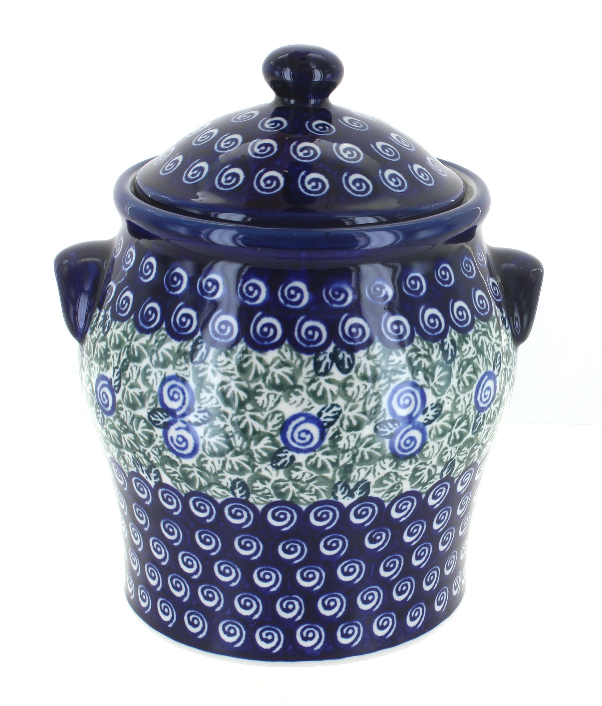 Zaklady Seaside Swirl Counter Storage — Polish Pottery
