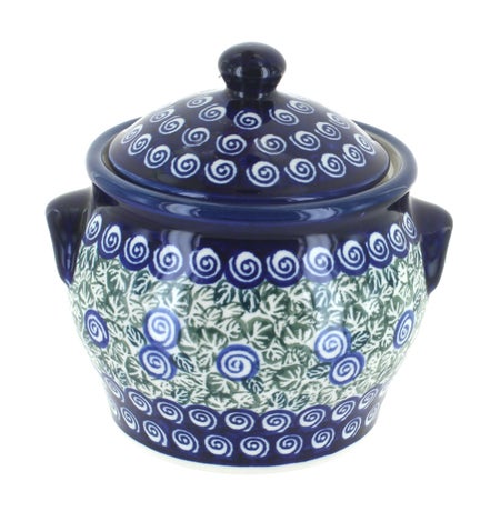 Zaklady Seaside Swirl Counter Storage — Polish Pottery