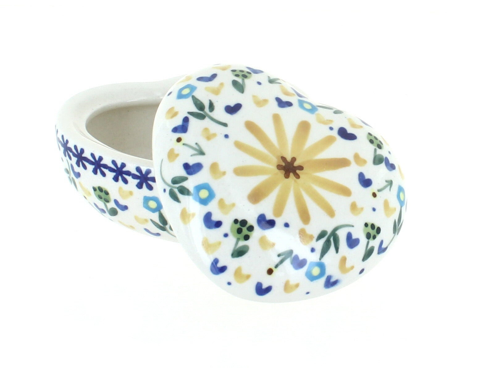 WR Unikat Yellow Daisy Décor — Polish Pottery