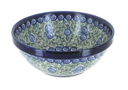 Zaklady Seaside Swirl Small Serving Piece — Polish Pottery