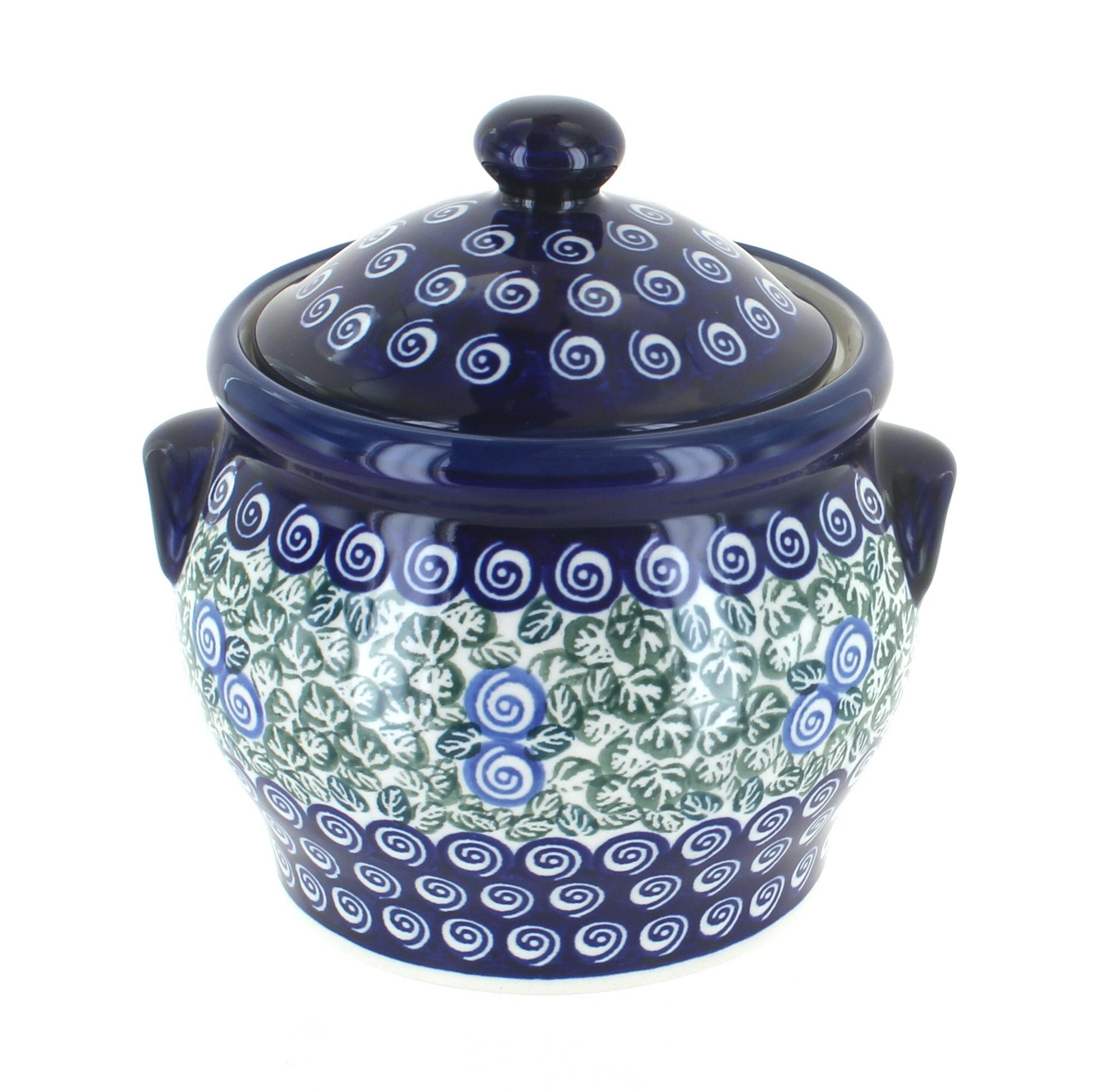 Zaklady Seaside Swirl Counter Storage — Polish Pottery