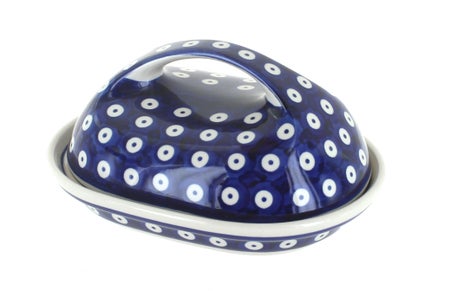 Manufaktura Dots Butter Dish — Polish Pottery