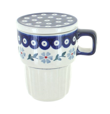 Manufaktura Blue Violet Mug — Polish Pottery