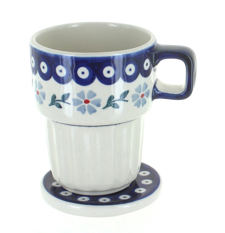 Manufaktura Blue Violet Mug — Polish Pottery