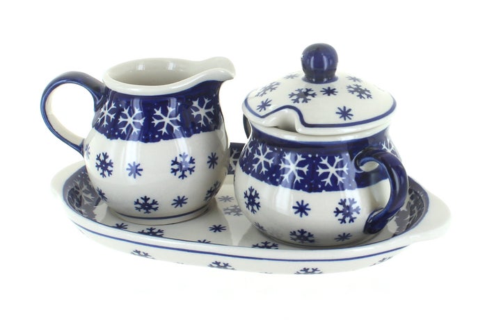 Manufaktura Snow Flurry Coffee & Tea Accessories — Polish Pottery