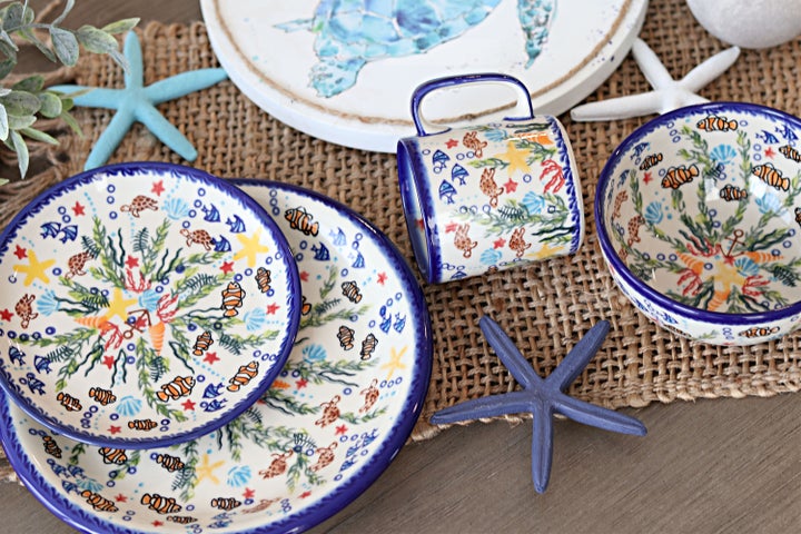 Vena Atlantis Dining Plates & Bowls — Polish Pottery