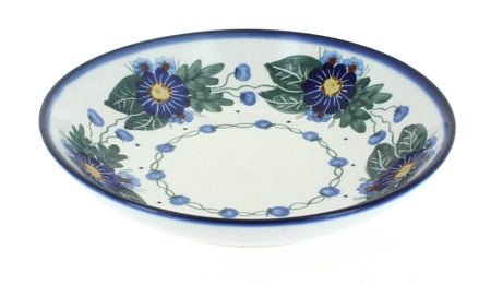 WR Unikat Forget Me Not Dining Plates & Bowls — Polish Pottery